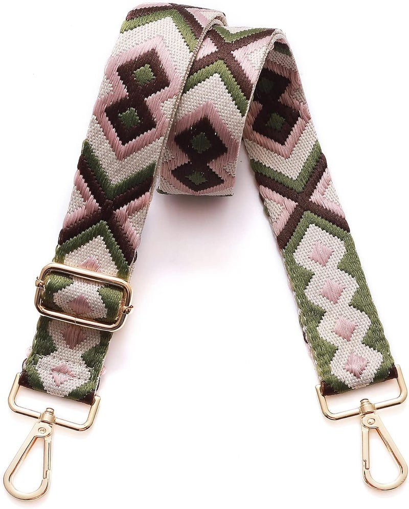 S-Jacorry Purse Strap Replacement Crossbody Wide Shoulder Strap Adjustable Canvas Straps Handbag Strap Replacement Belts - Image 1